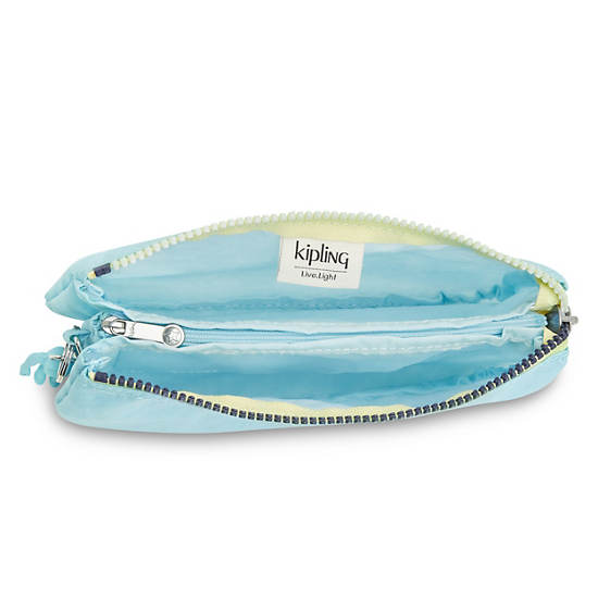 Kipling Creativity Extra Large Fashion Wristlet Handbag Meadow Blue | AU 1259DF